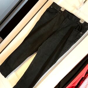 Diane Gilman black stretch denim jeggings